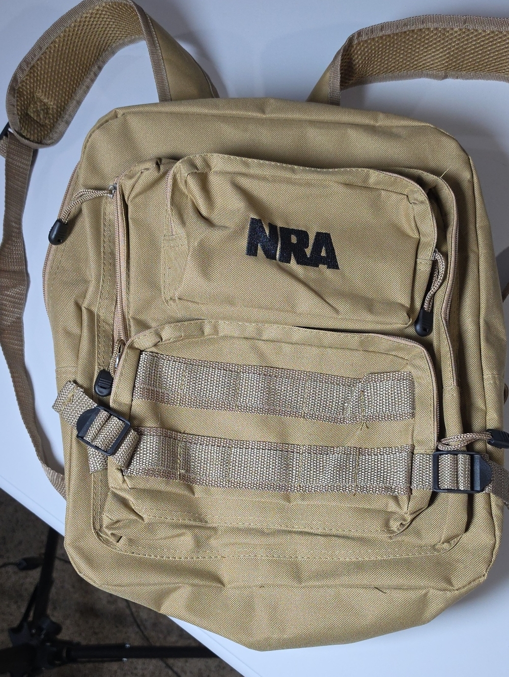 Tactical Tan Shoulder Bag - Durable Canvas Crossbody